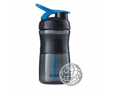 Шейкер спортивный Blender Bottle SportMixer 20oz/590ml Black Cyan (1838398000)