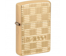 Зажигалка бензиновая Zippo Basketweave Design Золотистый (46274)