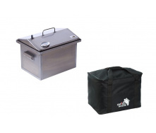 Коптильня горячего копчения с термометром та сумкою Smoke House M 400х300х310 мм Original (1145315438)