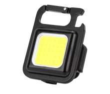 Брелок LED-фонарик аккумуляторный яркий с карабином и магнитом CARPRIE W-5138