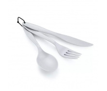 Комплект GSI Outdoors нож/вилка/ложка Ring Cutlery 3 предмета Белый (1099-70502)
