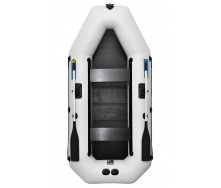 Лодка надувная гребная двухместная ΩMega 280LS PS серая