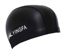 Шапочка для плавания текстильная с покрытием PU YINGFA C0078 Черный