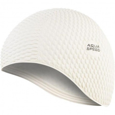 Шапочка для плавания Aqua Speed Bombastic Белый One Size (1000-104-05)