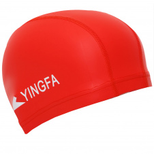 Шапочка для плавания текстильная с покрытием PU YINGFA C0077 Красный