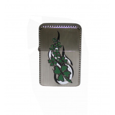 Зажигалка бензиновая STAR CLOVER Silver (23565STAR)