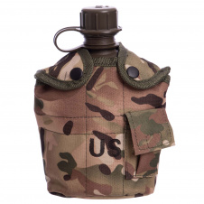 Фляга с котелком V-1л в чехле SP-Sport TY-4834 Камуфляж Woodland