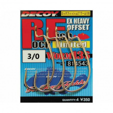 Крючок Decoy Worm13S Rock fish Limited 3/0 5 шт/уп (1013-1562.00.53)