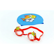 Набор для плавания детский очки и шапочка ARENA WORLD AR-92295-20 Red (ZA04093)