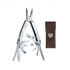 Мультитул Victorinox SwissTool Spirit X в кожаном чехле 24 функции (3.0224.L)