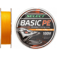 Шнур Select Basic PE Оранжевый 100 м 0.16м 8.3кг/18lb (1870-27-56)