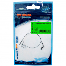 Поводок Ukrspin Orange Spinning титан 1x7 14 см 5 кг 10 lb/0.27 мм Серый (1013-1590.02.77)