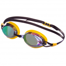 Очки для плавания MadWave SPURT RAINBOW M042726 Желто-черный