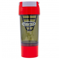 Шейкер 2-х камерный для спортивного питания MUSCLETECH FI-7016 Красный