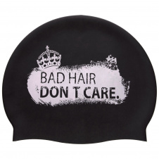 Шапочка для плавания MadWave DON'T CARE M055717 Черный