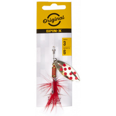 Блесна вращающаяся с бородкой LJ SPIN X LONG 02 весом 4 г (цв.GR)