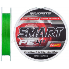 Шнур Favorite Smart PE 4x 150м Салатовый 0.5/0.117мм 3.6кг 8lb (1693-10-38)