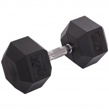 Гантель цельная шестигранная гексагональная Zelart TA-2679-25 25кг 1шт