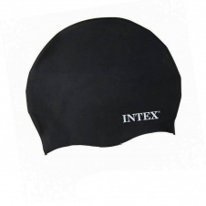 Шапочка для плавания Intex 55991 Силикон 1 размер Чёрный