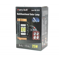 Фонарь на солнечной батарее HB-2678 25W 2COB Li-Ion аккумулятор USB (1769607720) Мукачево