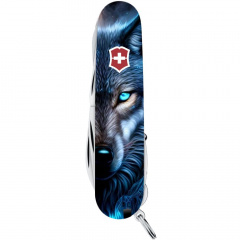 Складной нож Victorinox Huntsman Animal 91 мм 16 функций Волк (1.3713.3_F1040pw) Гуляйполе