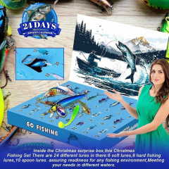 Адвент-календарь для рыбалки Fishing box 24в1 Fishing Tackle (H051244) Южноукраїнськ