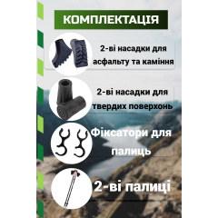 Палки для скандинавской ходьбы PowerPlay 9105 Sisu 80-135 см Black Gold Чорноморськ