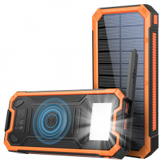 Зарядное устройство на солнечных батареях iBattery YD-888KW 30000 mAh c фонариком (2431426714) Конотоп