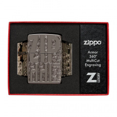 Зажигалка бензиновая Zippo Logos Design Серый (46312) Кам'янка-Дніпровська
