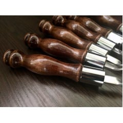 Шампуры с деревянной ручкой Gorillas BBQ Кольцо SKK86 45 см 6 шт (5469) Київ