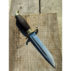 Нож финка Gorillas BBQ граб и латунь KN136 (5364) Костопіль