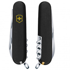 Складной нож Victorinox Spartan Mat Черный матовый лак с желтым лого (1.3603.3.M0008p) Мукачево