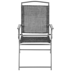 Стулья кемпинговые Saska Garden 55 x 68 x 91 см 2 шт Серый (1055138) Бердичів