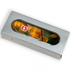 Складной нож Victorinox Spartan Ukraine 91 мм 13 функций Золотая птичка (1.3603.7_T3170pw) Бородянка