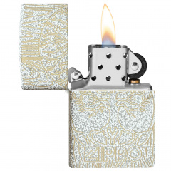 Зажигалка бензиновая Zippo Tree of Life Woodgrain Design Белый (46697) Доманівка