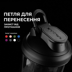 Шейкер спортивный электрический VOLTRX VortexBoost 600 мл Black Косів