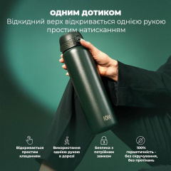 Бутылка для воды ION8 Vacuum Insulated 920 мл Dark Green (I8TS1000DGRE) Кам'янка-Дніпровська