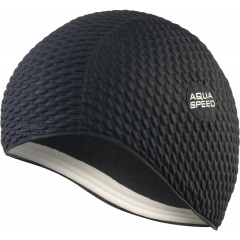 Шапочка для плавания Aqua Speed Bombastic Черный One Size (1000-104-07) Киев