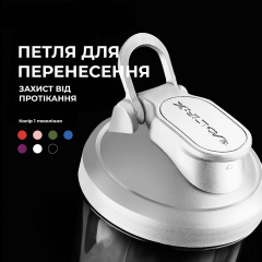 Шейкер спортивный электрический VOLTRX VortexBoost 600 мл White Косів