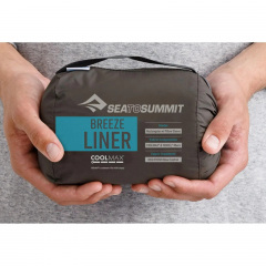 Вкладыш в спальник Sea To Summit Breeze Liner Rectangular w/ Pillow Sleeve Синий (1033-STS ASL031081-250207) Бориспіль
