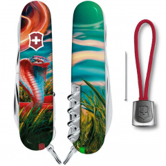 Складной нож Victorinox Huntsman Zodiac Красочная кобра 91 мм Разноцветный (1.3713.3_Z4290pk) Днепрорудное