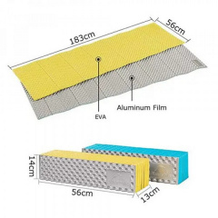 Коврик Naturehike NH19QD008 IXPE 185х56х1.8 см Желтый (1047-6927595794395) Токмак