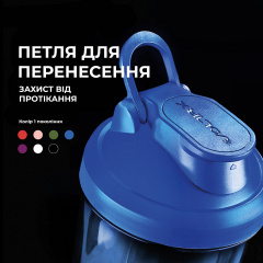 Шейкер спортивный электрический VOLTRX VortexBoost 600 мл Blue Нова Каховка