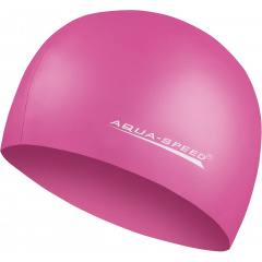 Шапочка для плавания Aqua Speed Mega Темно-розовый One Size (1000-100-27) Мукачево