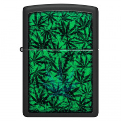 Зажигалка бензиновая Zippo Cannabis Design Black Light (48736) Киев