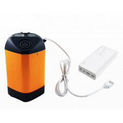 Аккумуляторный переносной душ SUNROZ Camping Shower YT70W New Generation 7800 mAh Оранжевый (SUN4017_3) Броди