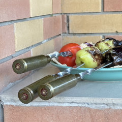 Шампура на подарок с гильзой Gorillas BBQ SKK80 45 см 4 шт (5462) Вышгород