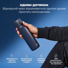 Бутылка для воды ION8 Vacuum Insulated 500 мл Navy (I8TS500NAVY) Березне