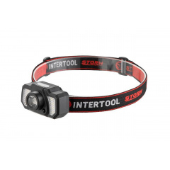 Фонарь налобный Intertool-Storm 3Вт x 120Лм x 1200мAч 7 (LB-0311) Курень
