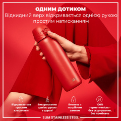 Бутылка для воды ION8 Stainless Steel 600 мл Red (I8SS600RED) Черкассы